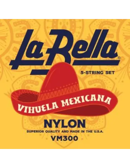 Juego Vihuela De Mexico La Bella VM-300