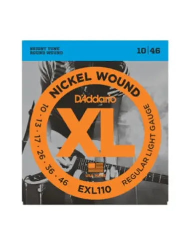 Juego Cuerdas Guitarra Eléctrica D'Addario EXL-110 010-046