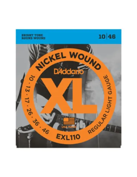 Juego Cuerdas Guitarra Eléctrica D'Addario EXL-110 010-046