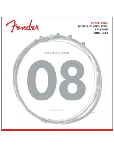 Juego Cuerdas Guitarra Eléctrica Fender 250-XS 008-038