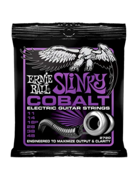 Juego Ernie Ball Eléctrica Slinky Cobalt 2720 (11-48)