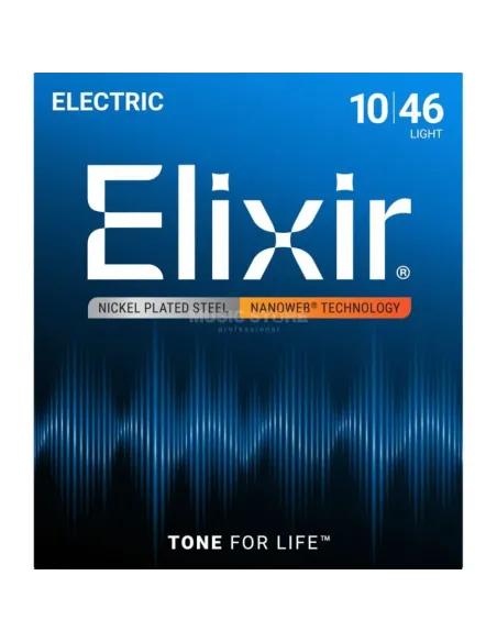 Juego Cuerdas Guitarra Eléctrica Elixir Nanoweb 12052 (010-046)