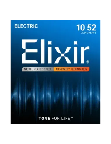 Juego Cuerdas Guitarra Eléctrica Elixir Nanoweb 12077 (010-052)