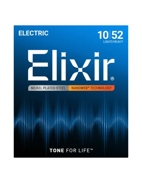 Juego Cuerdas Guitarra Eléctrica Elixir Nanoweb 12077 (010-052)