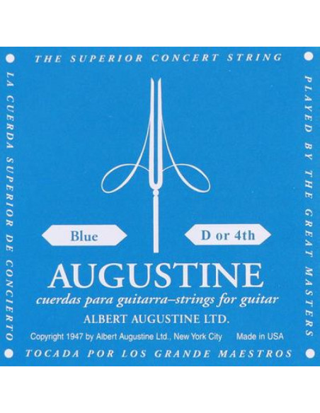 Cuerda 4 Guitarra Clásica Augustine Azul