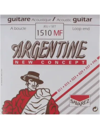 Juego Savarez Acústica Argentine 1510-MF 11-46 Lazo