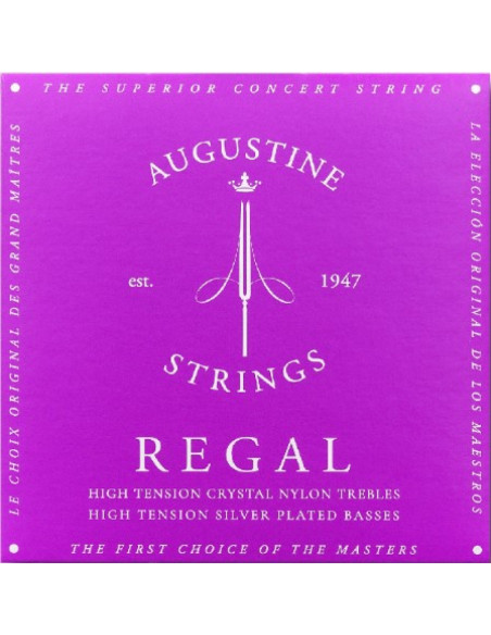 Juego Cuerdas Guitarra Clásica Augustine Regals Azul