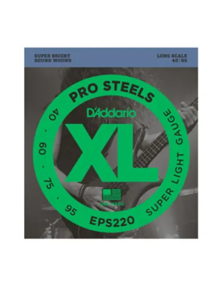 Juego Cuerdas Bajo D'Addario EPS-220 040-095
