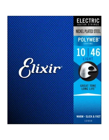 Juego Cuerdas Guitarra Eléctrica Elixir Polyweb 12050 (10-46)