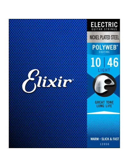 Juego Cuerdas Guitarra Eléctrica Elixir Polyweb 12050 (10-46)