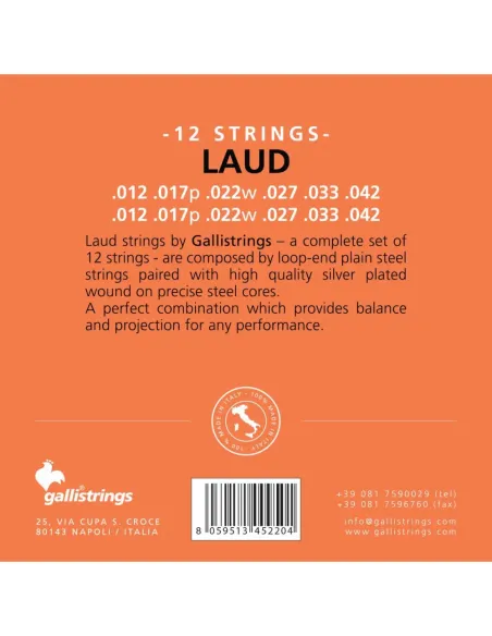 Juego Laúd Galli LA-120