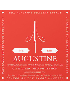 Cuerda 1 Guitarra Clásica Augustine Roja