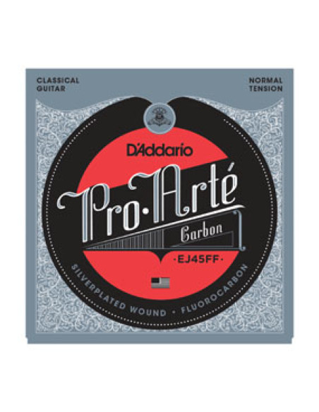 Juego Cuerdas Guitarra Clásica D'Addario EJ-45FF Carbon Tensión Normal