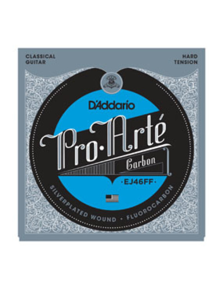 Juego Cuerdas Guitarra Clásica D'Addario EJ-46FF Carbon Tensión Fuerte
