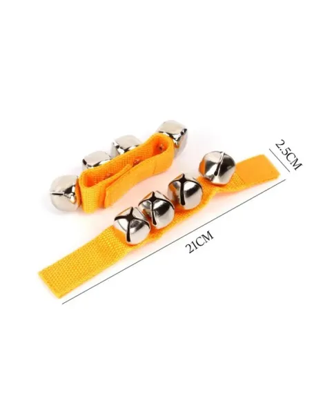 Muñequera Con Cascabeles Goldon 33402 Amarilla