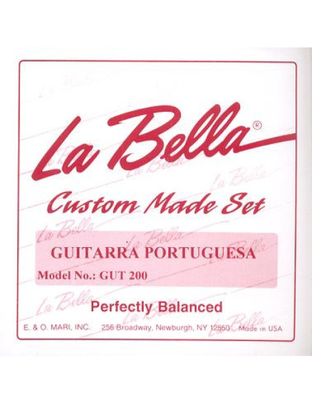 Juego Guitarra Portuguesa La Bella GUT-200