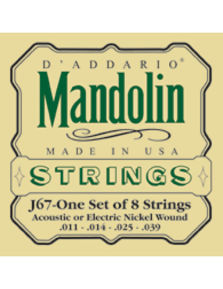 Juego Cuerdas Mandolina D'Addario EJ-67