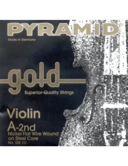 Cuerda 2ª Pyramid Gold Violín 4/4 108102