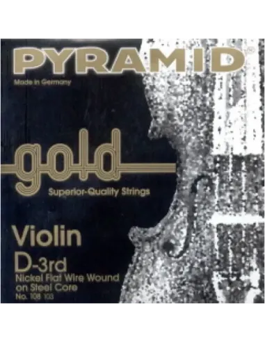 Cuerda 3ª Pyramid Gold Violín 4/4 108103