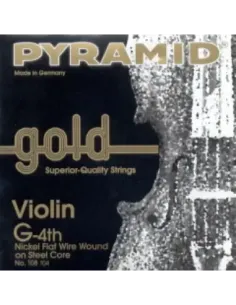 Cuerda 4ª Pyramid Gold Violín 4/4 108104 2
