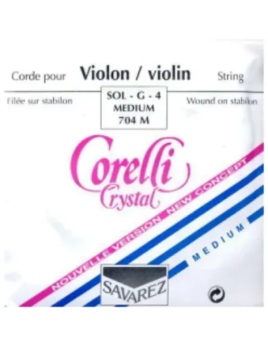 Cuerda 4ª Violín Corelli Crystal 704-M