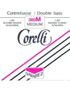 Juego Contrabajo Corelli 360-M Tungsteno 2