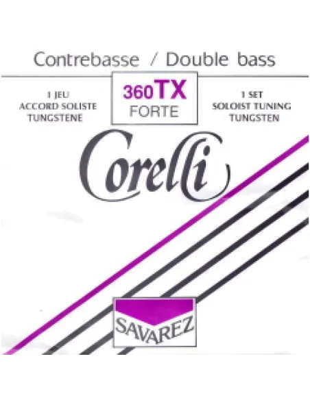 Juego Contrabajo Corelli 360-TX Tungsteno