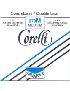 Juego Contrabajo Corelli 370-M Tungsteno 2