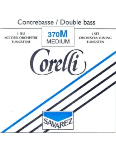 Juego Contrabajo Corelli 370-M Tungsteno