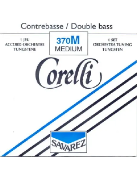 Juego Contrabajo Corelli 370-M Tungsteno