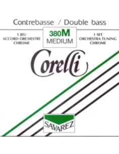 Juego Contrabajo Corelli 380-M Níquel 2