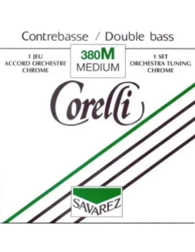 Juego Contrabajo Corelli 380-M Níquel