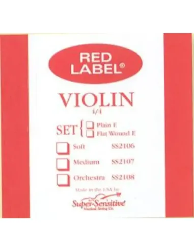 Juego Violín Super-Sensitive Red Label 210 4/4