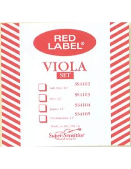 Juego Viola Super-Sensitive Red Label 410