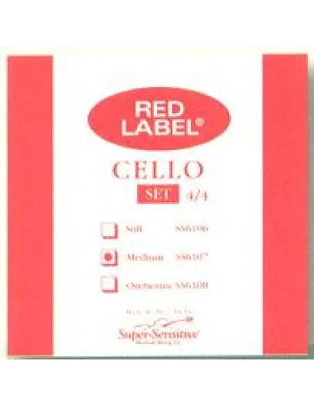 Juego Cello Super-Sensitive Red Label 610
