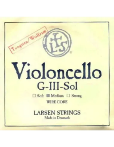 Cuerda 3ª Cello Larsen Wire Core Media