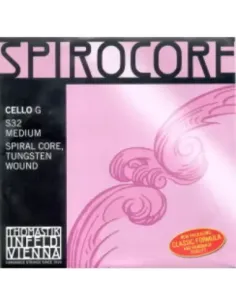 Cuerda 3ª Cello Thomastik Spirocore Wolframio S-32ST Fuerte 2