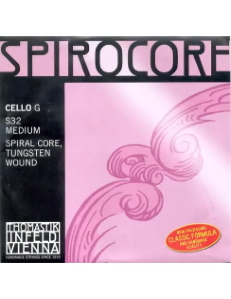 Cuerda 3ª Cello Thomastik Spirocore Wolframio S-32ST Fuerte