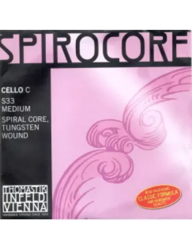 Cuerda 4ª Cello Thomastik Spirocore Wolframio S-33ST Fuerte