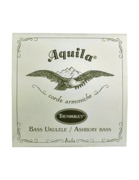 Juego Cuerdas Ukelele Bajo y Ashbory Bass Aquila 68-U
