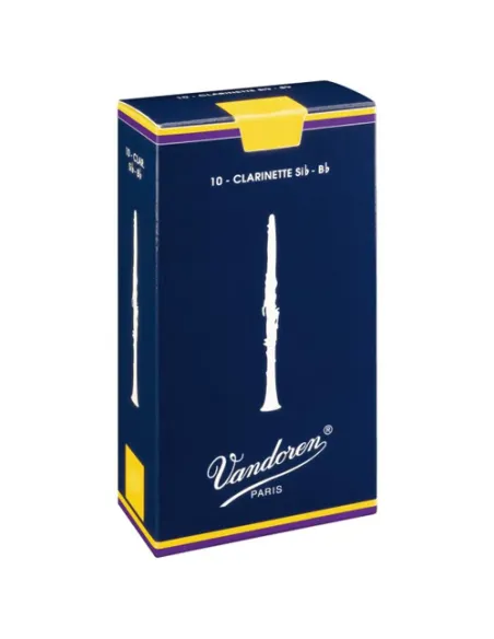 Caja 10 Cañas Clarinete Vandoren Tradicional 2 caja azul