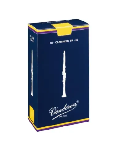 Caja 10 Cañas Clarinete Vandoren Tradicional 2½ caja azul