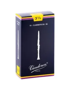 Caja 10 Cañas Clarinete Vandoren Tradicional 3½ caja azul 2