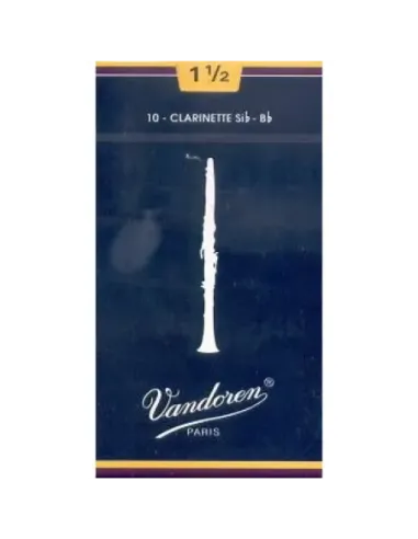 Caja 10 Cañas Clarinete Vandoren Tradicional 4 caja azul