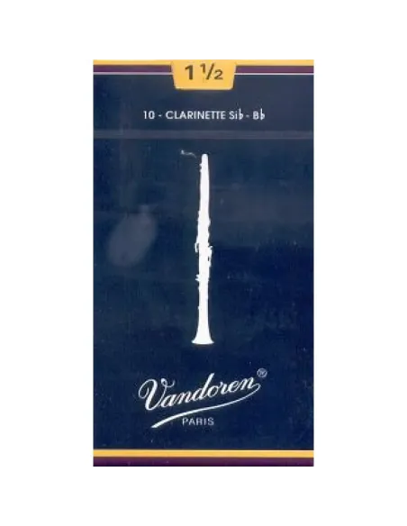 Caja 10 Cañas Clarinete Vandoren Tradicional 4 caja azul