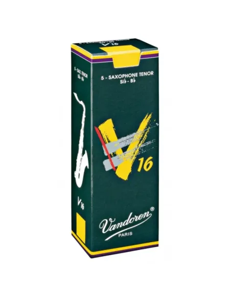 Caja 5 Cañas Saxo Tenor Vandoren V-16 2 caja verde oscuro