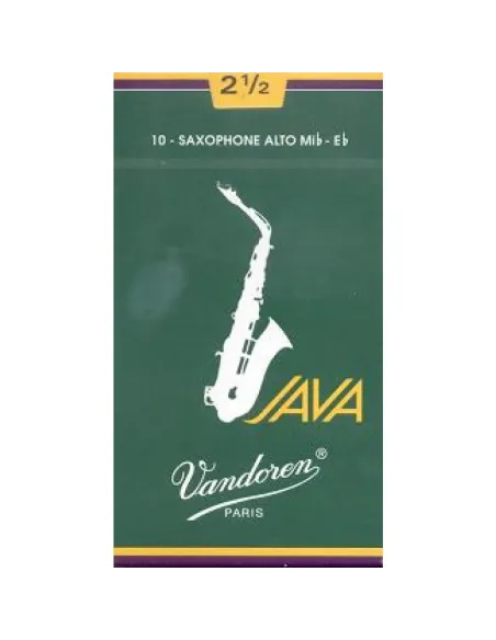 Caja 10 Cañas Saxo Alto Vandoren Java 2 caja verde