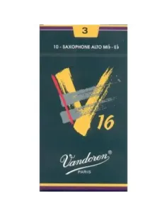 Caja 10 Cañas Saxo Alto Vandoren V-16 3 caja verde oscuro 2