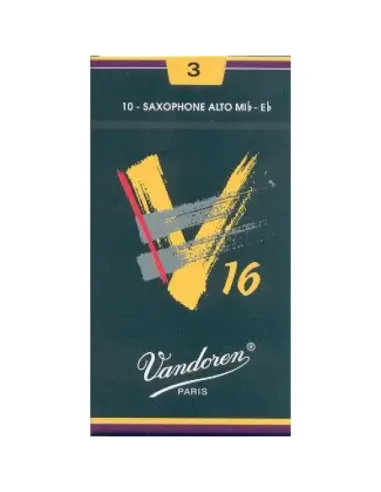 Caja 10 Cañas Saxo Alto Vandoren V-16 3 caja verde oscuro