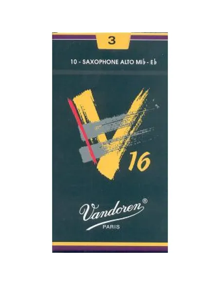 Caja 10 Cañas Saxo Alto Vandoren V-16 3 caja verde oscuro